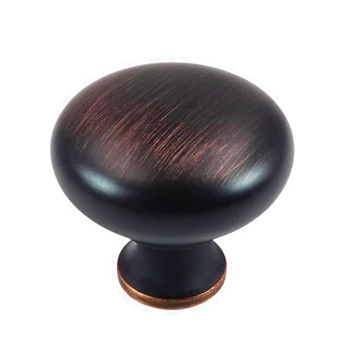 HESTIA HARDWARE 30 Pack 1-1/4 inch Diameter Oil Rubbed Bronze Round Zinc Cabinet Knobs for Kitchen Bathroom Dresser Drawer Pulls and Knobs Cupboard (Z1.30.O)