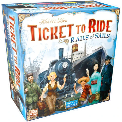 Days of Wonder Ticket to Ride Rails & Sails Board Game - Train Route-Building Strategy Game, Fun Family Game for Kids & Adults, Ages 10+, 2-5 Players, 90-120 Minute Playtime, Made by Days of Wonder