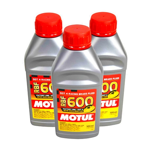 Motul MTL100949 8068HL RBF 600 Factory Line Dot-4 100 Percent Synthetic Racing Brake Fluid-500, 300. ml, 3 Pack