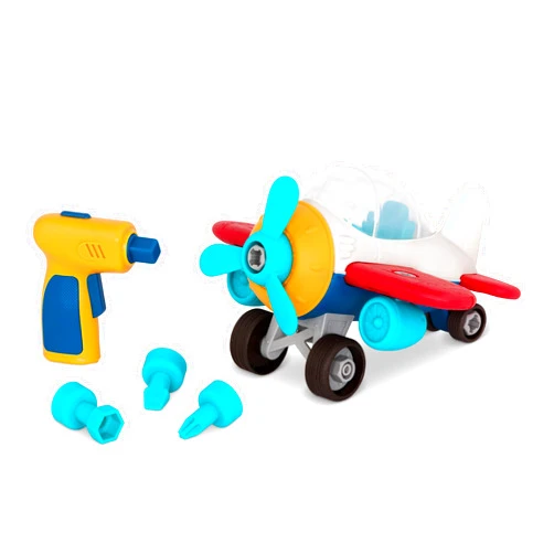 Battat- Wonder Wheels- Take-Apart Airplane – Toy Plane With Drill For Kids – STEM Toy- Developmental Toy – 3 Years +