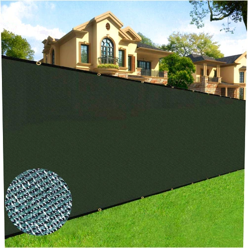 Sunnyglade 6 feet x 50 feet Privacy Screen Fence Heavy Duty Fencing Mesh Shade Net Cover for Wall Garden Yard Backyard (6 ft X 50 ft, Green)