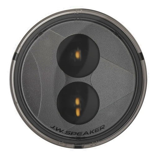J.W. Speaker 0346503 Model 239 J2 12V DOT/ECE LED Round Turn Signals with Smoked Lens - 2 Light Kit