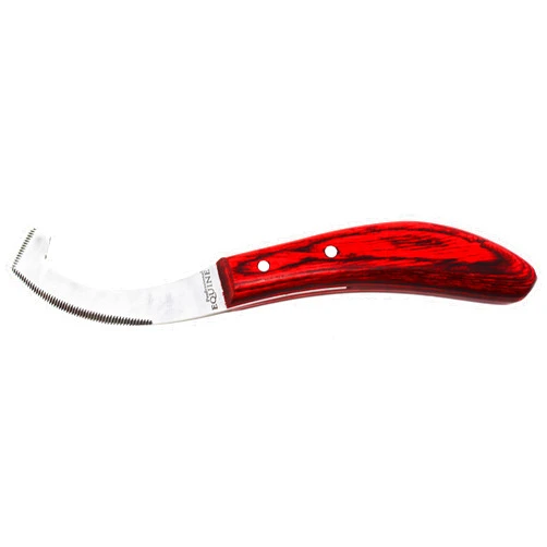 Professional Equine Horse Farrier Tool Pro Grooming BugsBot Bot Knife Pick Wood Handle 984129