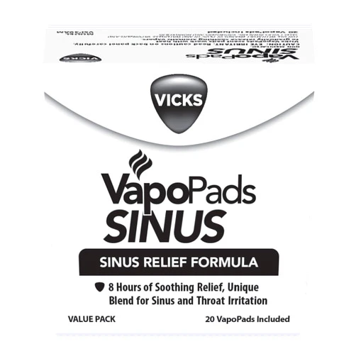 Vicks VapoPads Sinus Relief Formula Value Pack for Sinus and Throat Irritation, 20 Count Refill Scent Pads, Vapor Pads for Vicks Humidifiers, Vaporizers and Steam Inhaler, FSA and HSA Eligible