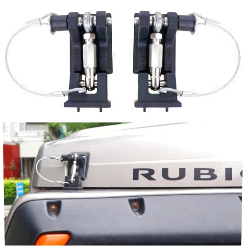 BESTAOO TJ Hood Latches, Locking Hood Latch Catch Kit for Jeep Wrangler TJ 1997-2006, Eliminates Hood Flutter, 1 Pair
