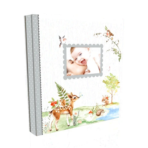 Holoary Baby Photo Album 4x6 500 Photos, Newborn Baby Keepsake Gifts for Baby Boy/Girl and New Parents, Woodland Animals Design Baby Photo Albums
