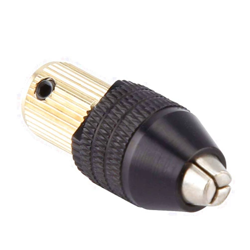 Tyenaza Drill Chuck, Shaft Chuck, Mini Drill Chuck, Miniature Self-Tightening Chuck Mini Electric Drill Accessories 0.3-3.4mm with Mini Power Drill, Electric Grinder for a Mini Manual Hand Drill (2mm)