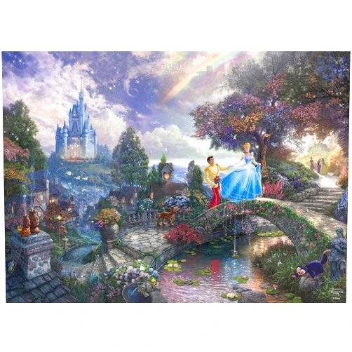 Ceaco - Thomas Kinkade - Disney - Cinderella Wishes Upon A Dream - 1000 Piece Jigsaw Puzzle