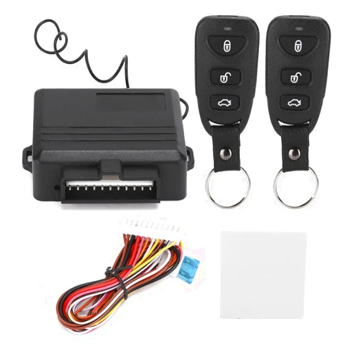 Aramox Universal 12V Car Remote Central Door Lock Kit, 433.92MHz Door Locking Vehicle Keyless Entry Controller System with 2 Remote Key