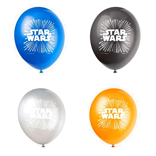 Unique Multicolor Latex Star Wars Classic Balloons (12