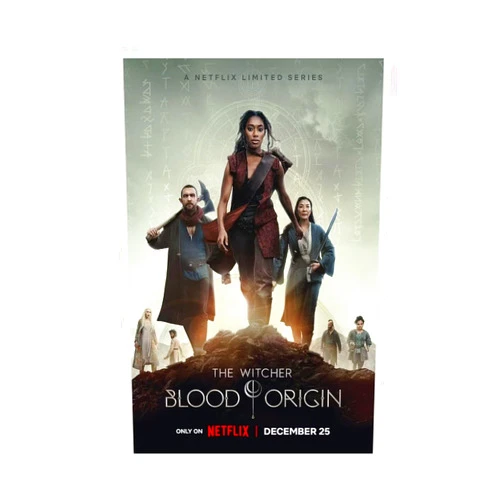 Generic The Witcher Blood Origin Series Poster Canvas Poster Wall Art Decor Print Picture Paintings for Living Room Bedroom Decoration Unframe:12x18inch(30x45cm)