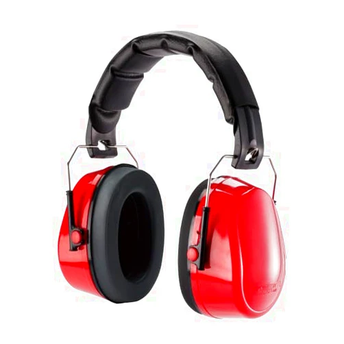 BBS SAFETY Safety Ear Muffs Noise Protection Adjustable -Red