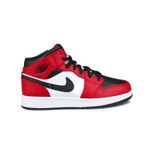 Nike Jordan Youth Air 1 Mid GS 554725 069 Chicago Black Toe - Size 5Y