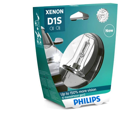Philips 85415XV2S1 X-tremeVision gen2 Xenon headlight bulb D1S, single blister