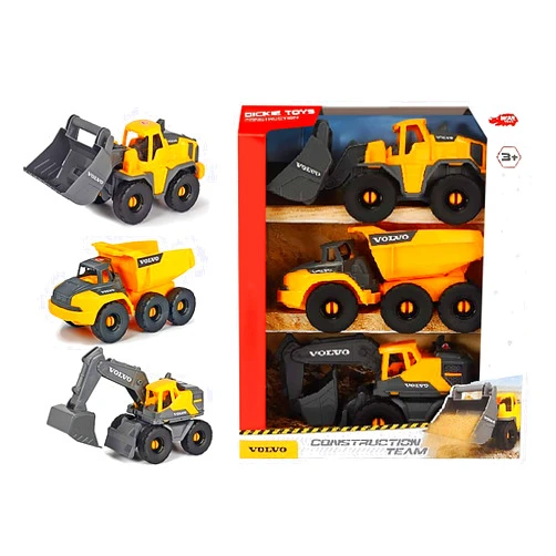 DICKIE TOYS - 10 Inch Construction Truck 3 Pack (203725007)