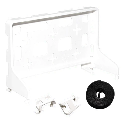 MIYOLO 49605-AUB Plastic Universal Shelf Bracket Structured Media Center for Leviton Media Panel - That Supports 20lbs of Weight (White)