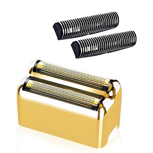 Lutinhus 1 pack Professional Replacement Foil and Cutters for BaBylissPRO Barberology Double Foil Shaver, Compatible with BaBylissPRO Barberology FXFS2 Shaver，Gold