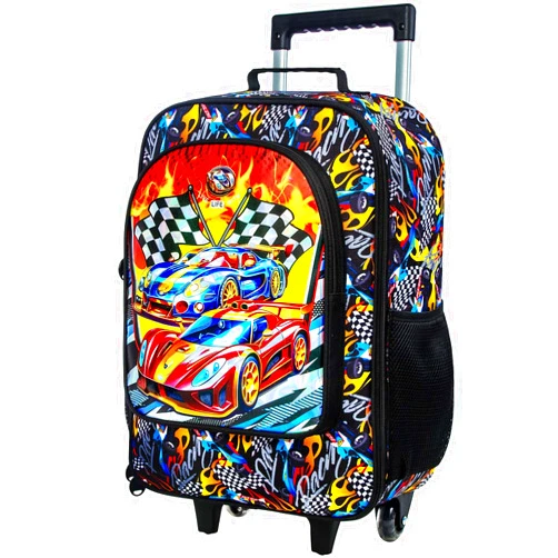 TXHVO Kids Suitcase, Boys Carry on Luggage With Wheels, Car Suitcases for Kid Toddler Children(Racing)