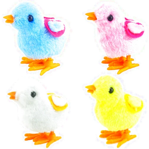 Zucase AIYUENCICI Bunny Jumping Chick Wind Up Toys Novelty Hopping Windup Toy for Kids Easter Egg Hunt Basket Stocking Party Birthday Gift 4 Pcs (Color B)