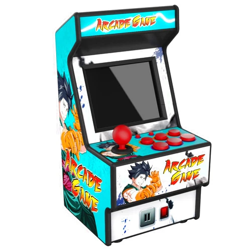 Golden Security Retro Mini Arcade Machine, Handheld Game Console with 156 Classic Video Games 2.8 Inch Color Display Rechargeable Battery, Support for TV Output, Birthday Present for Children