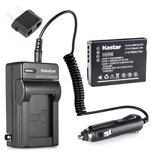 Kastar Battery + Charger Replacement for Panasonic DMW-BCG10 Lumix DMC-3D1 DMC-TZ10 DMC-TZ18 DMC-TZ19 DMC-TZ20 DMC-TZ22 DMC-TZ25 DMC-TZ27 DMC-TZ30 DMC-TZ35 DMC-TZ65 DMC-TZ6 DMC-TZ7 DMC-TZ8 DMC-TZ9