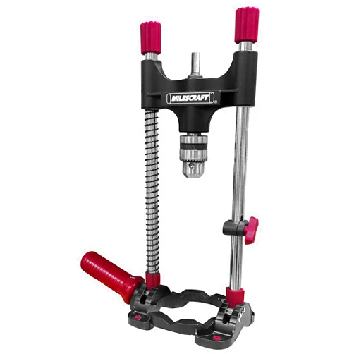 Milescraft 1318 DrillMate Portable Drillling Guide – Precision Drilling Jig Attachment for Drilling Angled or Straight Holes, Adjustable Drill Guide Attachment, Portable Drill Press with 3/8” Chuck