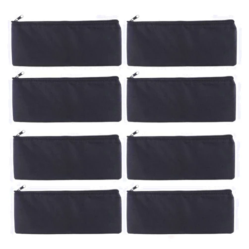 F Fityle 8Pcs Microphone Zipper Bag Pouch Soft Storage Black Outdoors Travel Access