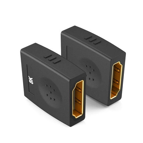 DIOOEER 8K HDMI Coupler 2 Pack, HDMI 2.1 Female to Female Adapter HDMI Extender Connector Support 8K@60Hz 4K@120Hz 48Gbps HDR eARC for HDTV, Roku Stick, Monitor, Laptop, Xbox, PS4/PS5