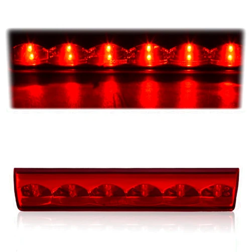 G-PLUS LED 3rd Third Brake Light, High Mount Stop Light Fit For Topper, Leer, Are,Century Truck AT-LED-36R-01R, Third Brake Light Mount 3rd Brake Lamps Red Lens Clear Housing