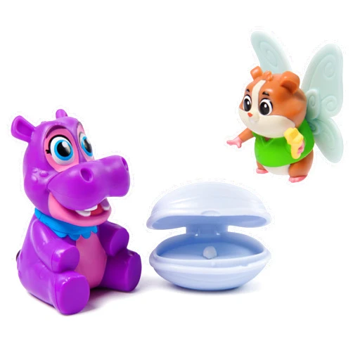 Vida the Vet, Tooth Fairy Wish Pack with Popcorn & Juno Toy Figures with a Tooth in Clam Shell Accessory, Kids Toys for Girls & Boys Ages 3 and up