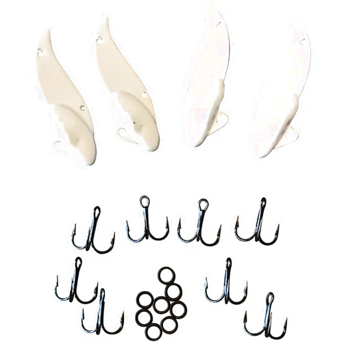 Blitz Lures Blitz Blade VIB (4Pak Lure Kit White, 1/4oz)