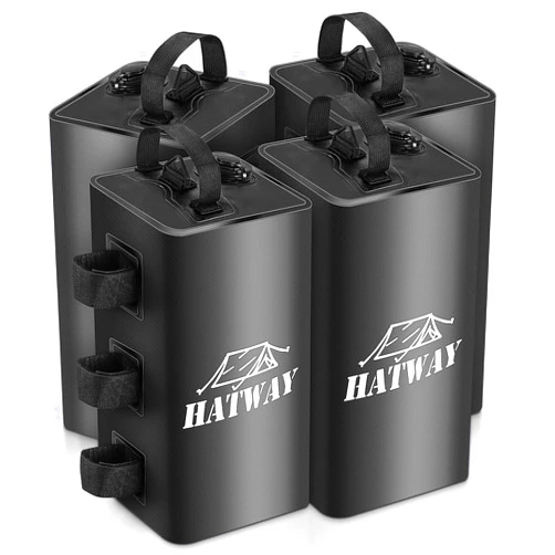 Hatway Canopy Water Weight Bag,88 LBS Water Tent Weights Set of 4 Leg Weights for Pop Up Canopy,Gazebo,Canopies,Tent-4 * 10L-Black