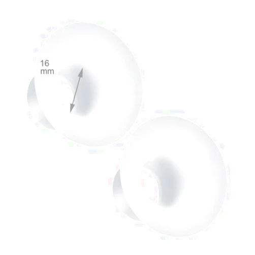 Begical Flange Inserts 16mm for Medela/Spectra/tsrete/momcozy/Elvie/Motif Luna/Ameda MYA Breastpump 24mm Breast Shields. Reduce 24mm Nipple Tunnel Down to 16mm