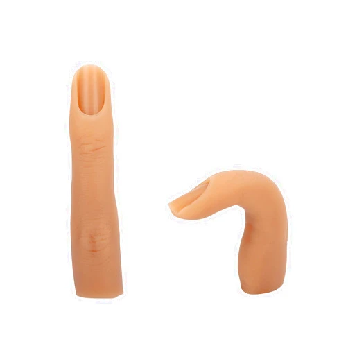 Yokilly Silicone Nail Training Finger, Nail Practice Fingers for Acrylic Nails, Yokilly Flexible Nail Art Training Manicure Fingers to Practice, 1 Piece Silicone Nail Training Finger for Acrylic Nails Art DIY