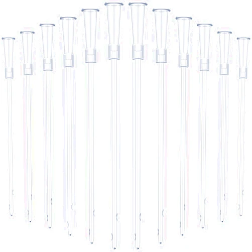 Nuanchu White PVC Replacement Tube Supplies Colon Tubes Kit Clear Replacements Hose with Flexible Rounded End for Smooth Insert Catheters for Women Men FR12 (30 Pieces)