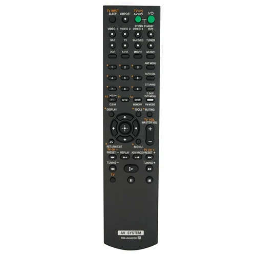 Kassionel Replaced Remote Control for Sony RMAAU019 STR-DG710 RM-AAU006 STR-DG500 148009711 Home Theater Audio/Video Receiver AV System