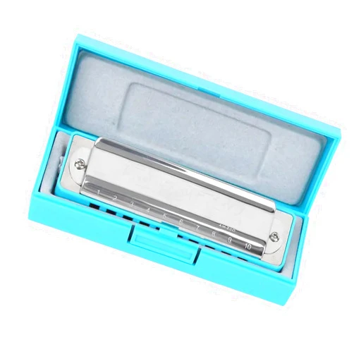 DALYNN Harmonica 10 Holes Mouthorgan C/Db/D/Eb/F Key Harmonica ABS Resin Professional Beginner Harmonica Harmonica Professional (Color : Blue Db)