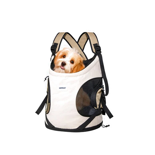 BOSERMEN Pet Front Carrier Backpack, Adjustable Dog Backpack for Travel, Hiking and Outdoor Use, Adjustable Hands Free Dog Chest Carrier, Pet Adjustable Backpack(Grey)