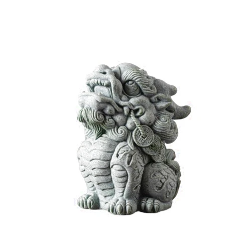 GUERNSEY Tea Pet Stone Kirin Tea Pet Home Living Room Desktop Ornaments Fish Tank Landscape Decorations Tea Pet Statue Ornament