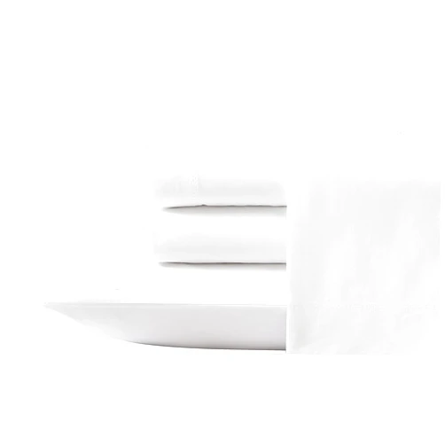 Laura Ashley - Queen Sheet Set, Cotton Percale Bedding Set, Crisp & Cool Home Decor (Solid White, Queen)