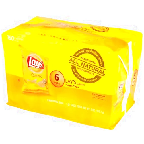 Lay's Classic Potato Chips 6 Bags