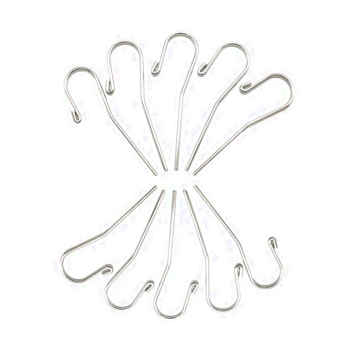 SeeFDENT 10Pcs Dental Lip Hooks for Apex Locator, Stainless Steel Denture Instrument Teeth Whitening
