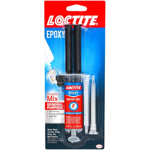 Loctite Epoxy Instant Mix 5 Minutes, 0.47 fl oz, Instant Mix Syringe (Pack of 6)