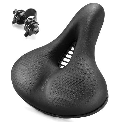 ROCKBROS Bike Seat Memory Foam Bike Saddle Comfortable Waterproof for City Mtb Racing Bikes