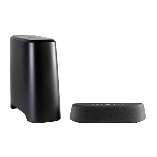 Polk Audio Polk MagniFi Mini AX Sound Bar with Wireless Subwoofer, Dolby Atmos and DTS:X Certified, Polk's Patented VoiceAdjust & SDA Technologies, Ultra-Compact Design, Easy Setup, Black
