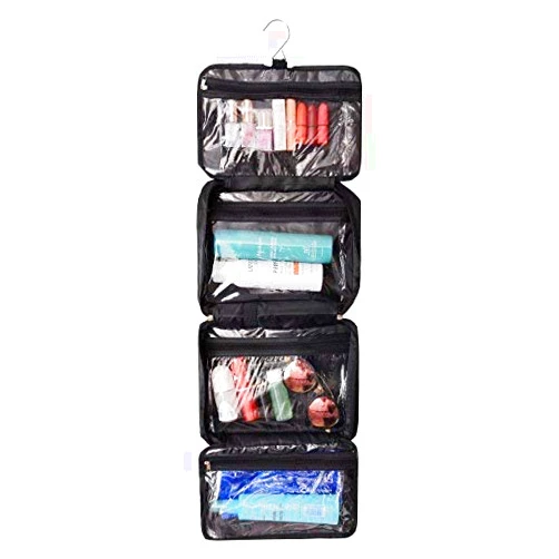 Shonpy All-Purpose Household Travel Organizer Accessory Toiletry Cosmetics Makeup Hanging Shaving kit Bag-Black