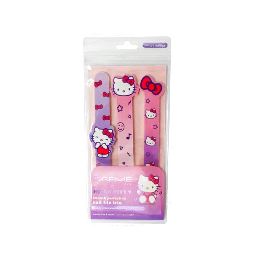 The Crème Shop X Hello Kitty Smooth Perfection Nail Files Nail Files for Natural Nails, Nail Tools (Set of 3)