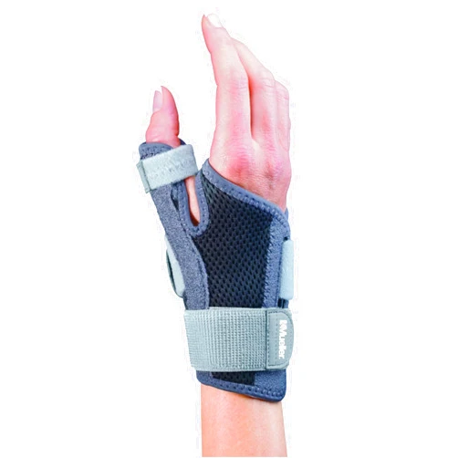 MUELLER Sports Medicine Adjust-to-Fit Thumb Stabilizer, Spica Splint, Thumb Pain Relief Brace for Men and Women, Ideal for De Quervain's Tenosynovitis, Arthritis, Sprains, Fits Right or Left