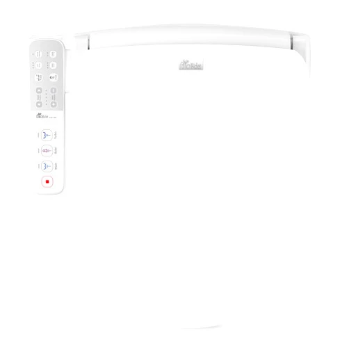 Bio Bidet Slim One Electric Bidet Toilet Seat Round, Warm Water and Heated Seat, Night Light, Remote Control, White