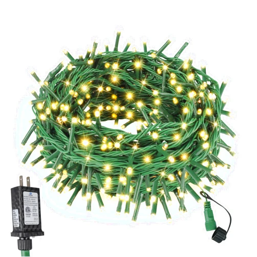 ASENEK 66FT 200 LED Christmas Mini Lights End-to-End Plug 8 Modes Indoor String Lights with Timer, Outdoor Indoor Twinkle Fairy Lights Christmas Tree Patio Garden Holiday Warm White